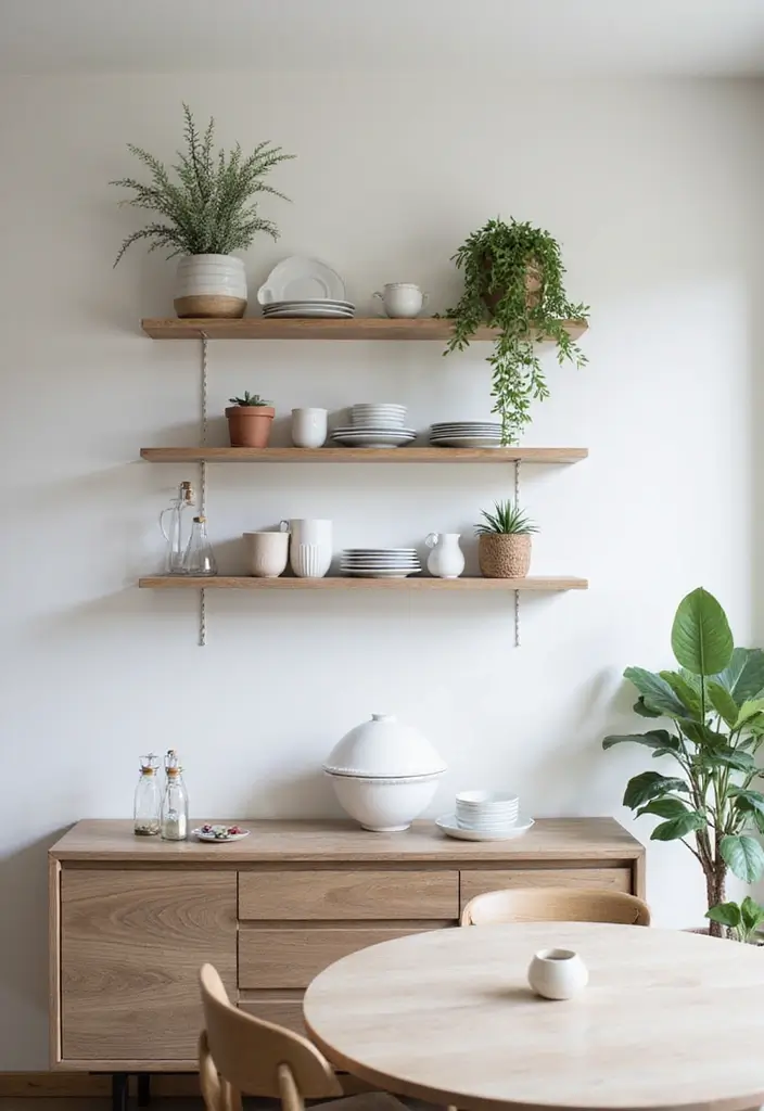 25 Crockery Units Modern Designs That Add Style to Dining Spaces 1 25 Crockery Units Modern Designs That Add Style to Dining Spaces - 1. Sleek Floating Shelves