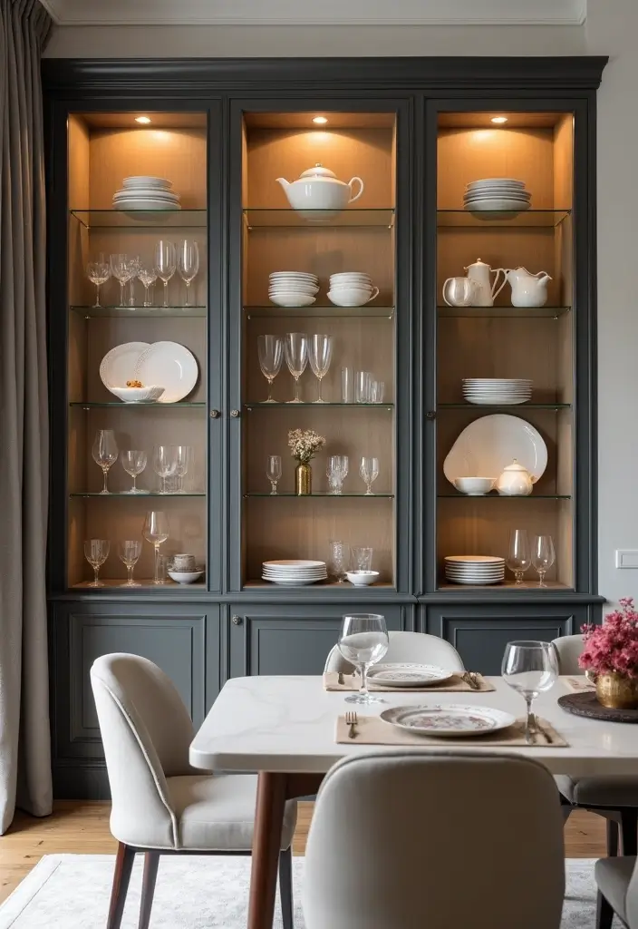 25 Crockery Units Modern Designs That Add Style to Dining Spaces 10 25 Crockery Units Modern Designs That Add Style to Dining Spaces - 10. Elegant China Cabinets