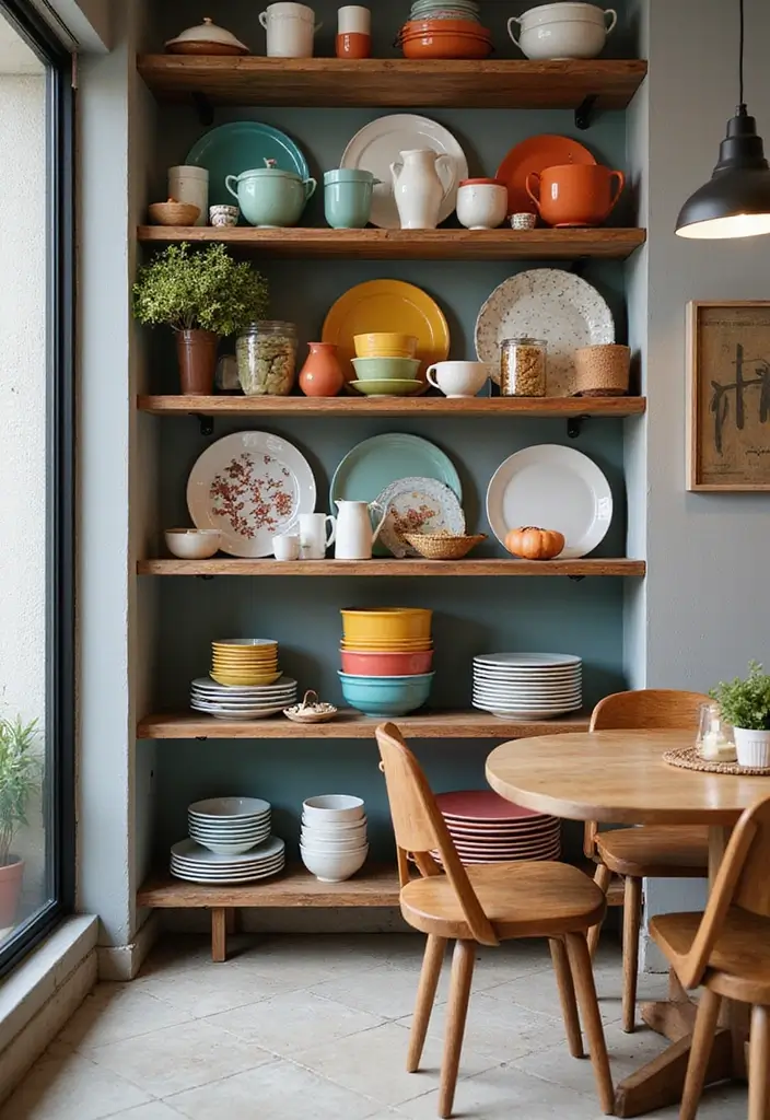 25 Crockery Units Modern Designs That Add Style to Dining Spaces 5 25 Crockery Units Modern Designs That Add Style to Dining Spaces - 5. Open Display Racks