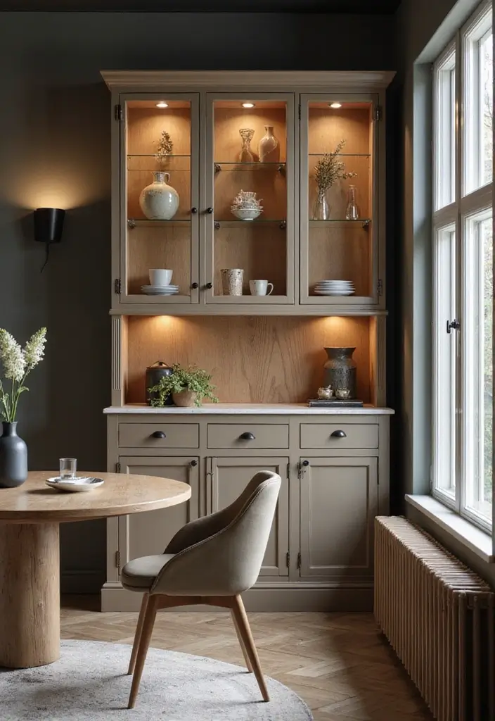 25 Crockery Units Modern Designs That Add Style to Dining Spaces 7 25 Crockery Units Modern Designs That Add Style to Dining Spaces - 7. Chic Cupboards