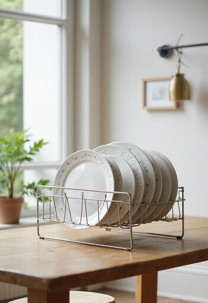 25 Crockery Units Modern Designs That Add Style to Dining Spaces 9 25 Crockery Units Modern Designs That Add Style to Dining Spaces - 9. Minimalist Plate Racks