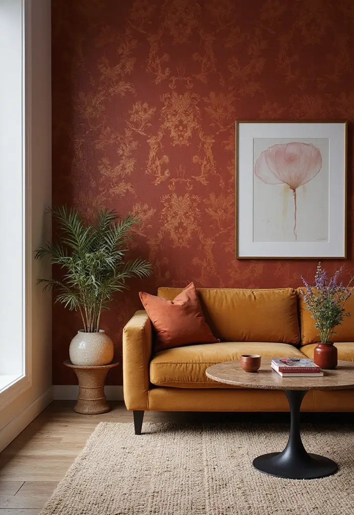 25 Luxury Apartment Decor Ideas That Maximize Elegance - 14. Bold Accent Walls