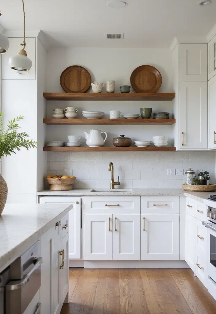 25 Luxury Apartment Decor Ideas That Maximize Elegance - 16. Open Shelving