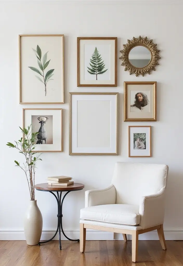 25 Luxury Apartment Decor Ideas That Maximize Elegance - 4. Gallery Wall of Art