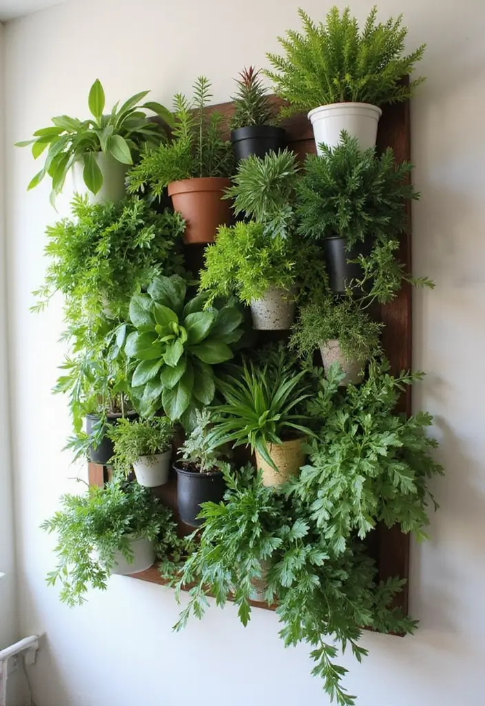 25 Luxury Apartment Decor Ideas That Maximize Elegance - 8. Vertical Gardens