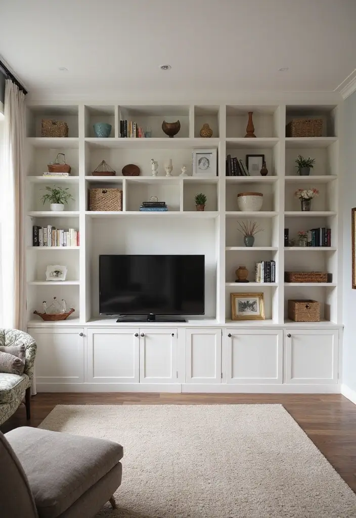 25 Luxury Apartment Decor Ideas That Maximize Elegance - 9. Custom Built-ins