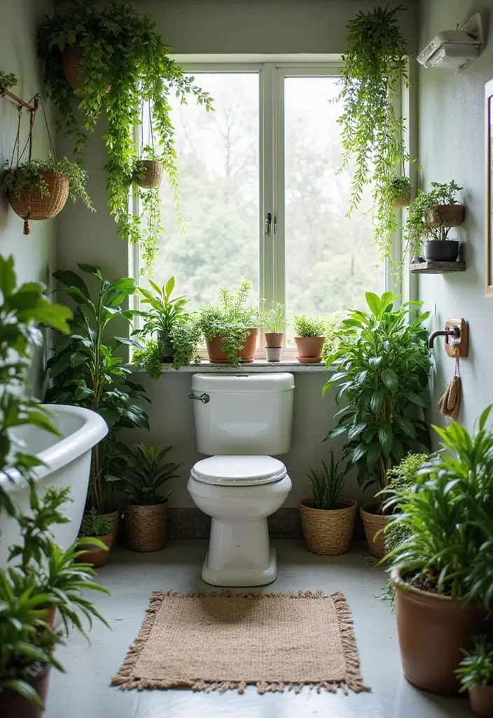 25 Modern Bathroom Decor Ideas for a Chic Refresh - 12. Incorporate Greenery