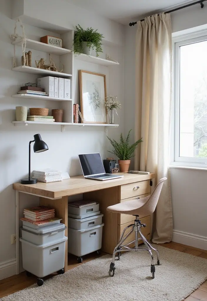 25 Modern Home Office Designs That Boost Productivity - 11. Smart Storage Solutions