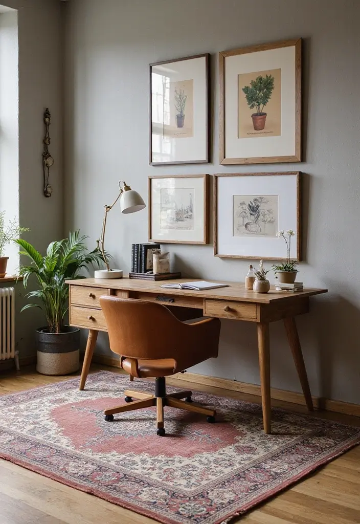 25 Modern Home Office Designs That Boost Productivity - 15. Layered Textures