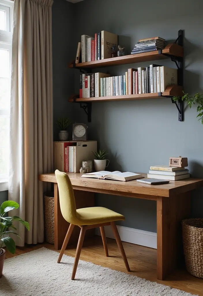 25 Modern Home Office Designs That Boost Productivity - 19. Quiet Study Corner