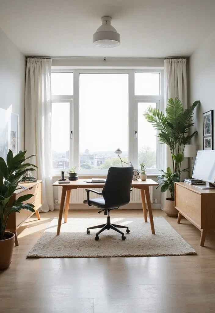 25 Modern Home Office Designs That Boost Productivity - 23. Clean Lines and Open Spaces