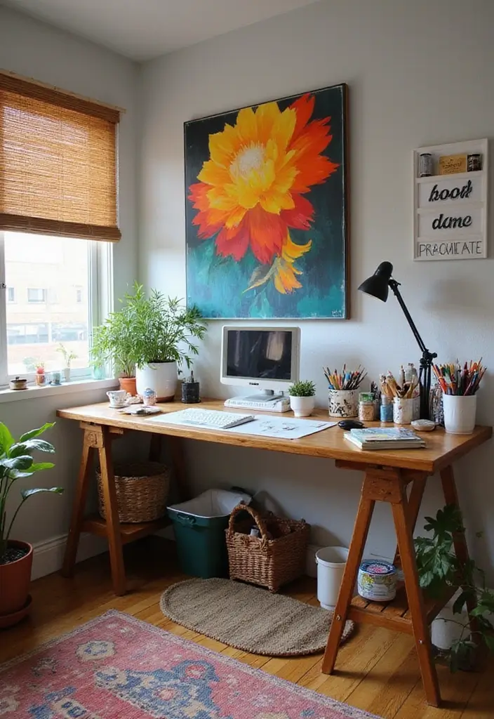 25 Modern Home Office Designs That Boost Productivity - 8. Functional Art Studio
