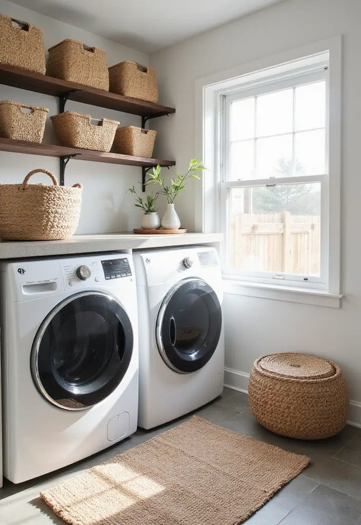 25 Modern Laundry Room Designs That Make Chores Stylish 23 25 Modern Laundry Room Designs That Make Chores Stylish - 23. Textured Accents
