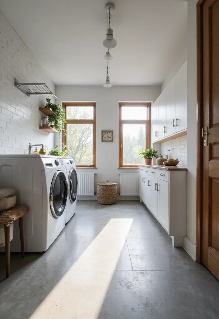 25 Modern Laundry Room Designs That Make Chores Stylish 5 25 Modern Laundry Room Designs That Make Chores Stylish - 5. Innovative Lighting