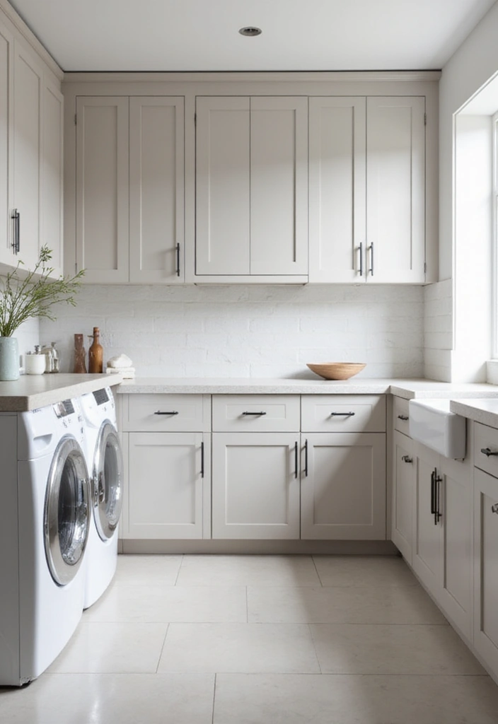 25 Modern Laundry Room Designs That Make Chores Stylish 6 25 Modern Laundry Room Designs That Make Chores Stylish - 6. Minimalist Designs