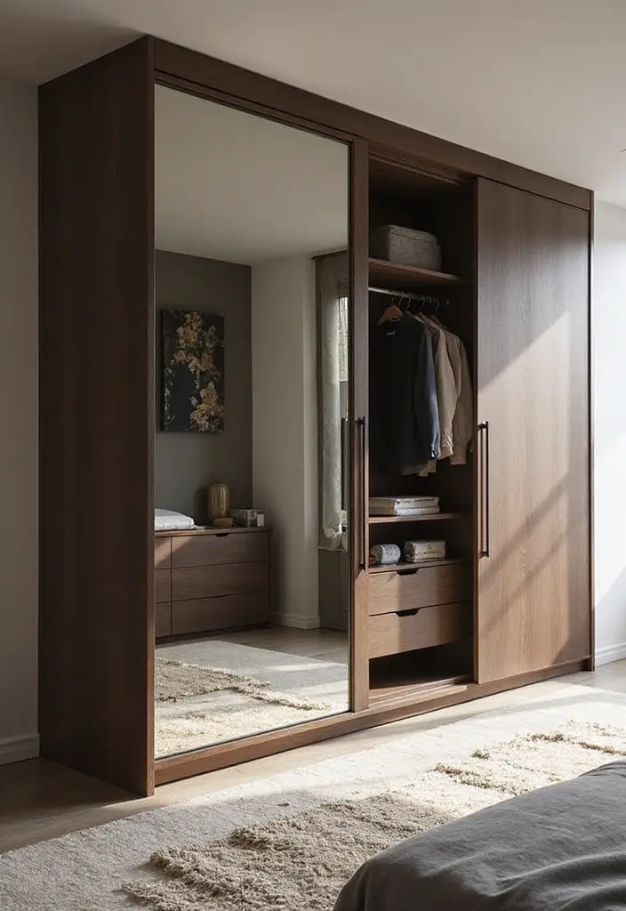25 Wardrobe Design Modern Styles That Maximize Space 16 25 Wardrobe Design Modern Styles That Maximize Space - 16. Using Mirrors Wisely