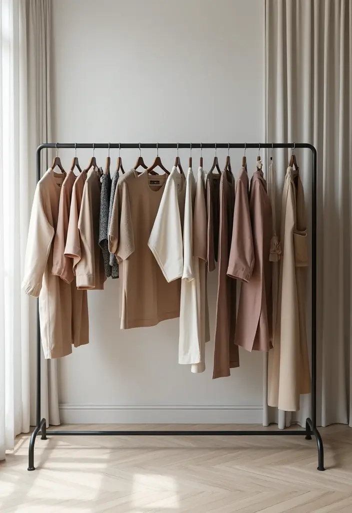 25 Wardrobe Design Modern Styles That Maximize Space 18 25 Wardrobe Design Modern Styles That Maximize Space - 18. Clothes Rails for Chic Display