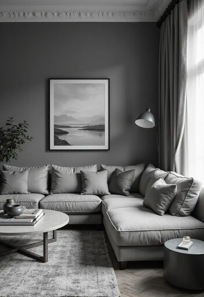 26 Living Room Ideas Modern Style for Effortless Sophistication 11 26 Living Room Ideas Modern Style for Effortless Sophistication - 11. Monochromatic Magic