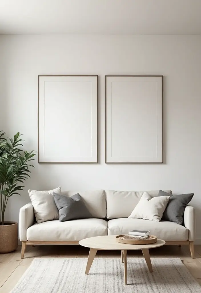 26 Living Room Ideas Modern Style for Effortless Sophistication 19 26 Living Room Ideas Modern Style for Effortless Sophistication - 19. Embrace Minimalist Art