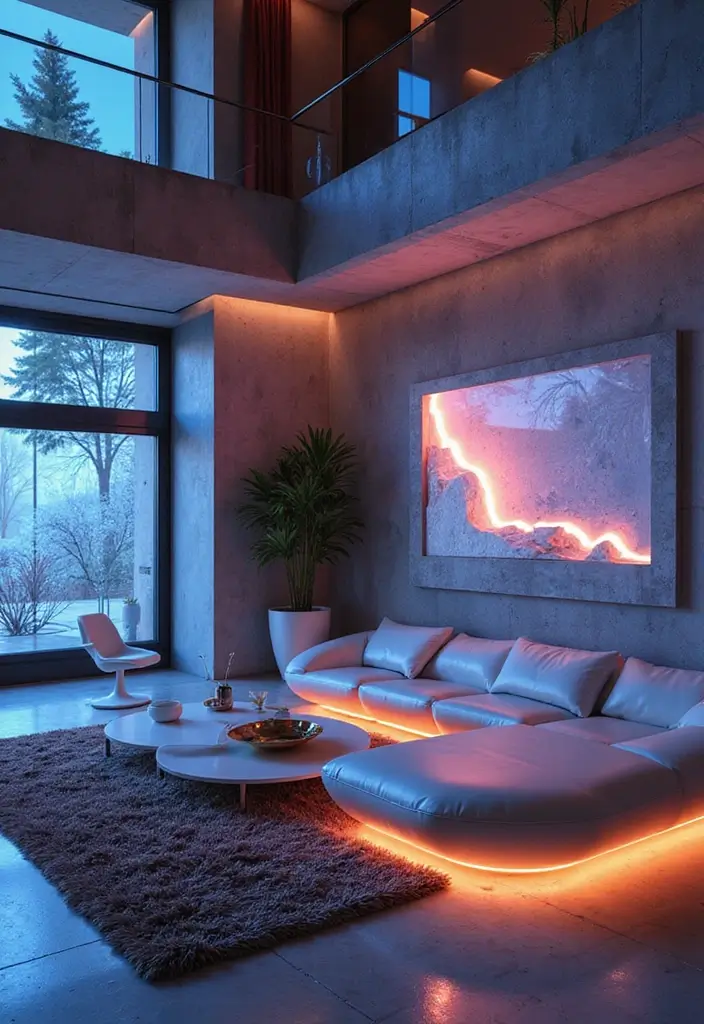 26 Living Room Ideas Modern Style for Effortless Sophistication 3 26 Living Room Ideas Modern Style for Effortless Sophistication - 3. Futuristic Touches