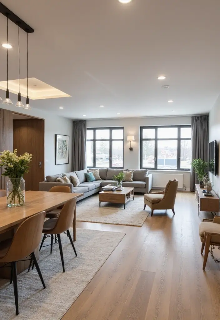 26 Living Room Ideas Modern Style for Effortless Sophistication 4 26 Living Room Ideas Modern Style for Effortless Sophistication - 4. Open Concept Layout