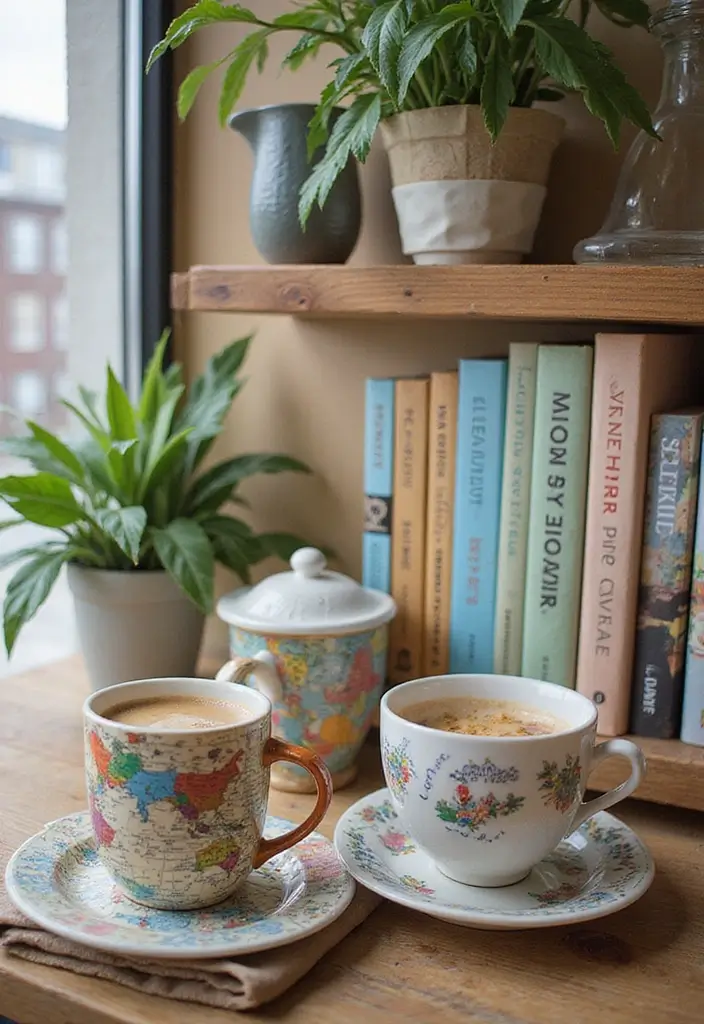 26 Modern Coffee Bar Ideas That Add a Cozy Vibe - 14. Themed Coffee Corner