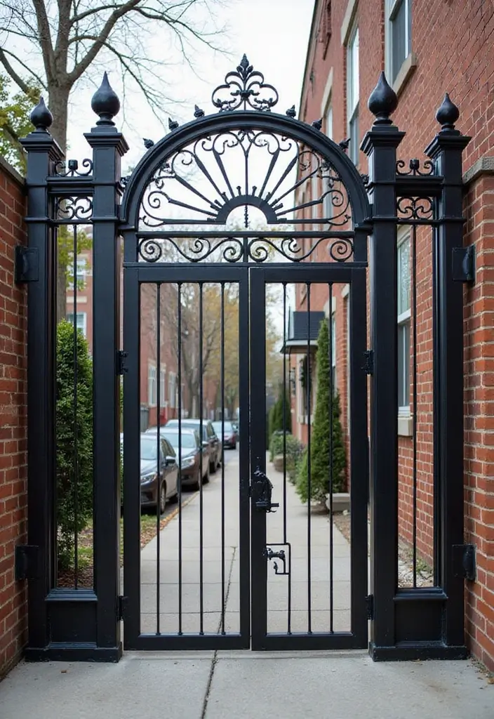 26 Modern Iron Gate Designs That Redefine Curb Appeal 23 26 Modern Iron Gate Designs That Redefine Curb Appeal - 23. Sound-Absorbing Materials