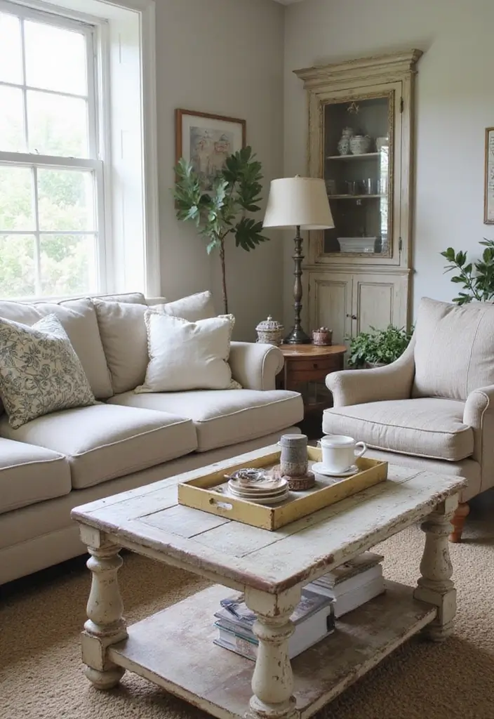 26 Modern Living Room Decor Trends to Try Now 24 26 Modern Living Room Decor Trends to Try Now - 24. Distressed Finishes