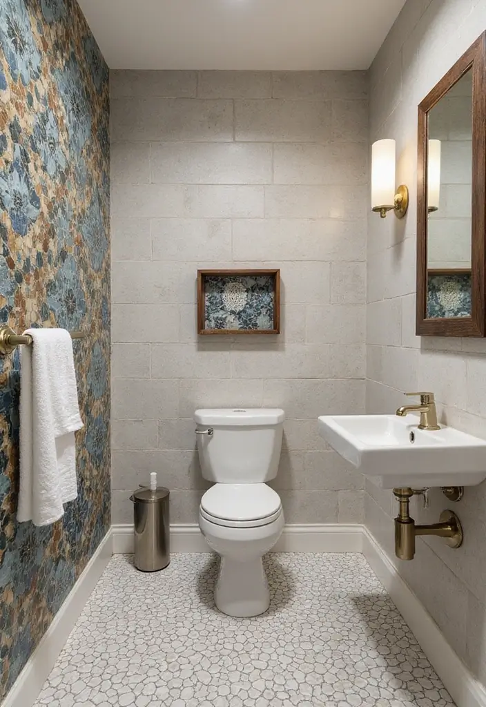 26 Modern Powder Room Inspirations That Wow Guests - 14. Innovative Tile Designs