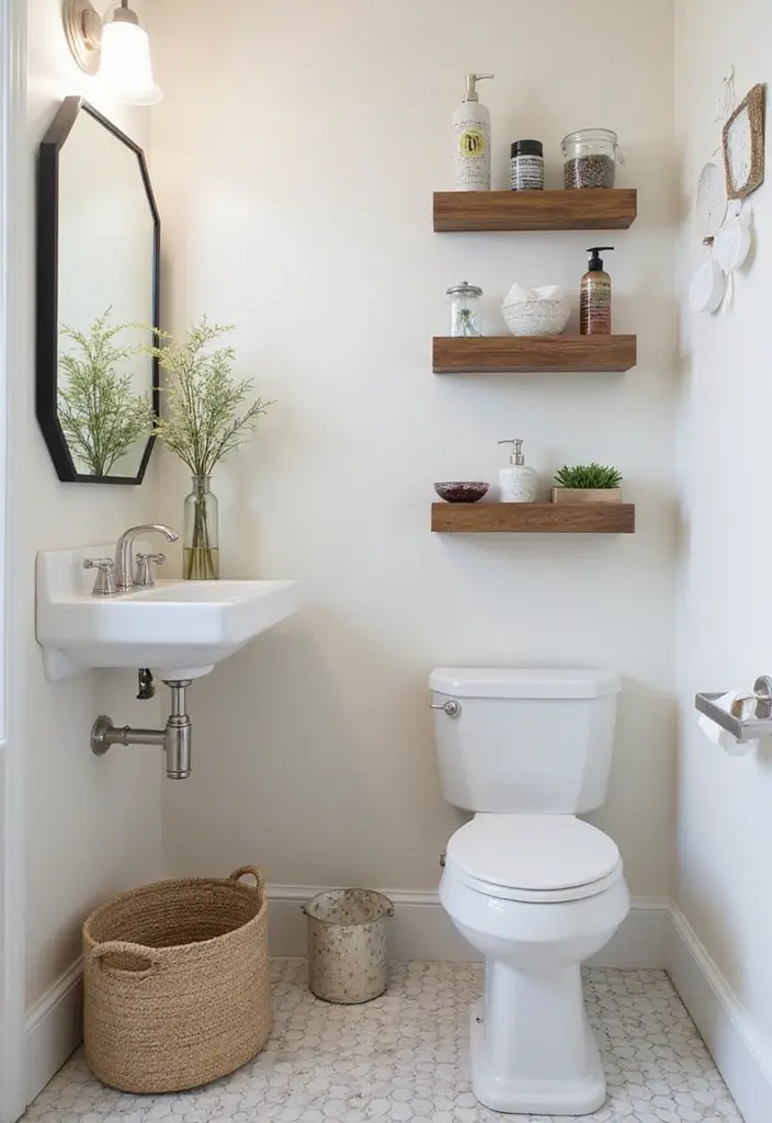 26 Modern Powder Room Inspirations That Wow Guests - 19. Personal Touches with Accessories