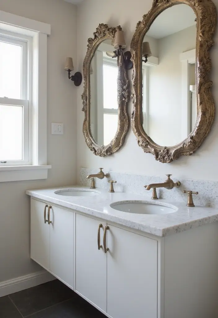 26 Modern Powder Room Inspirations That Wow Guests - 23. Unique Plumbing Fixtures as Art