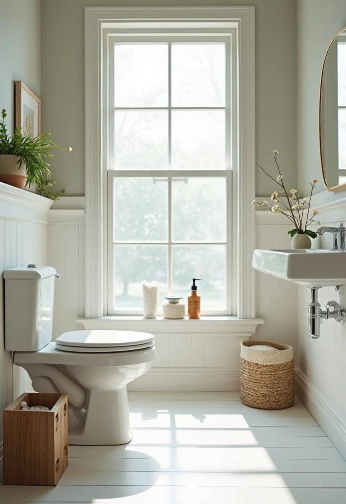 26 Modern Powder Room Inspirations That Wow Guests - 24. Smart Use of Natural Light