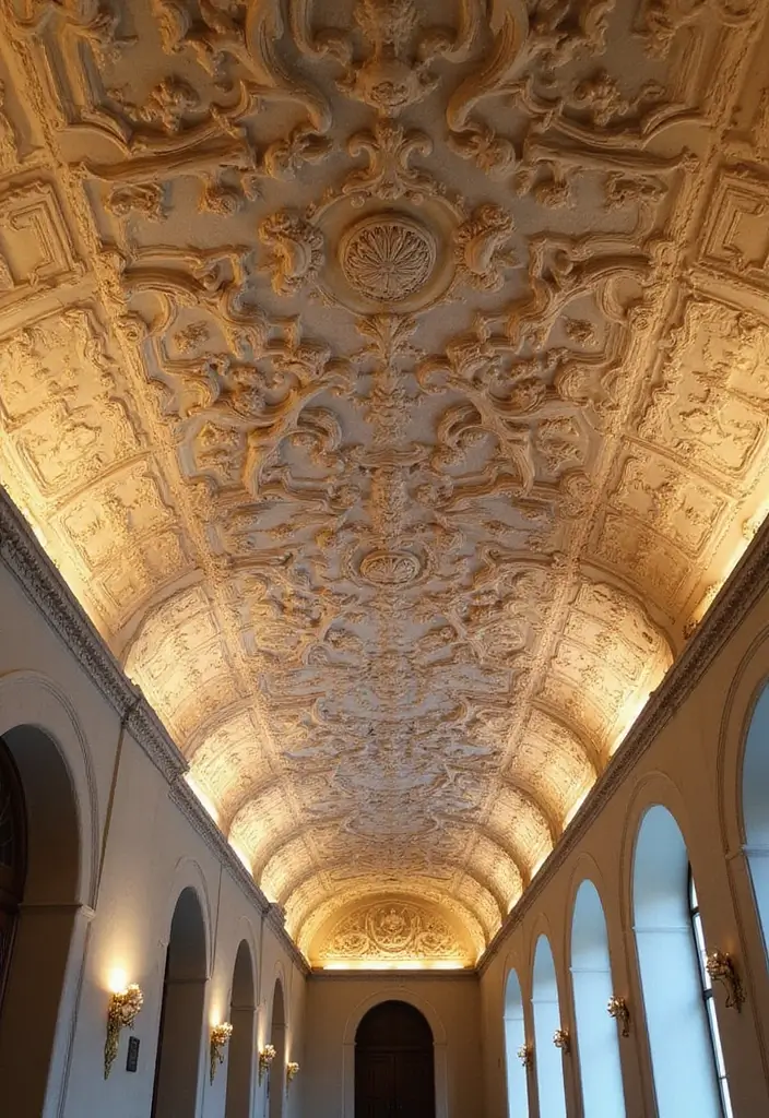 27 Ceiling Design Modern Looks That Elevate Any Room 10 27 Ceiling Design Modern Looks That Elevate Any Room - 10. Artistic Plasterwork