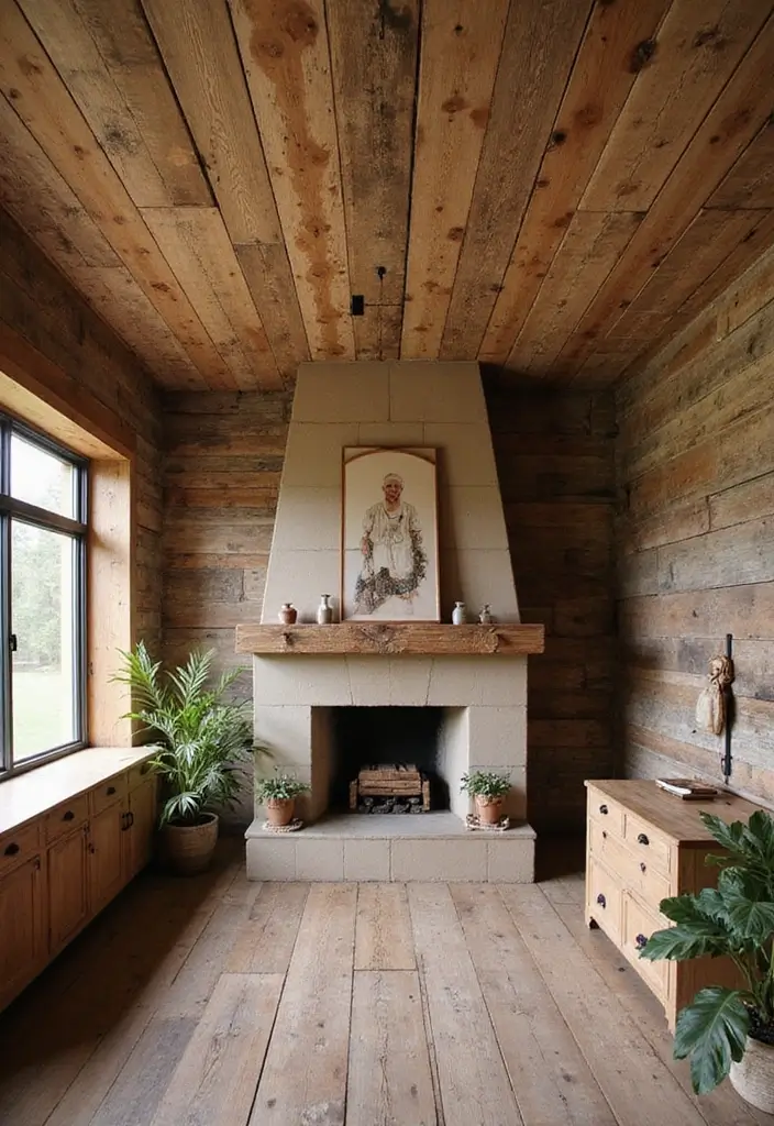 27 Ceiling Design Modern Looks That Elevate Any Room 4 27 Ceiling Design Modern Looks That Elevate Any Room - 4. Distressed Plank Ceilings