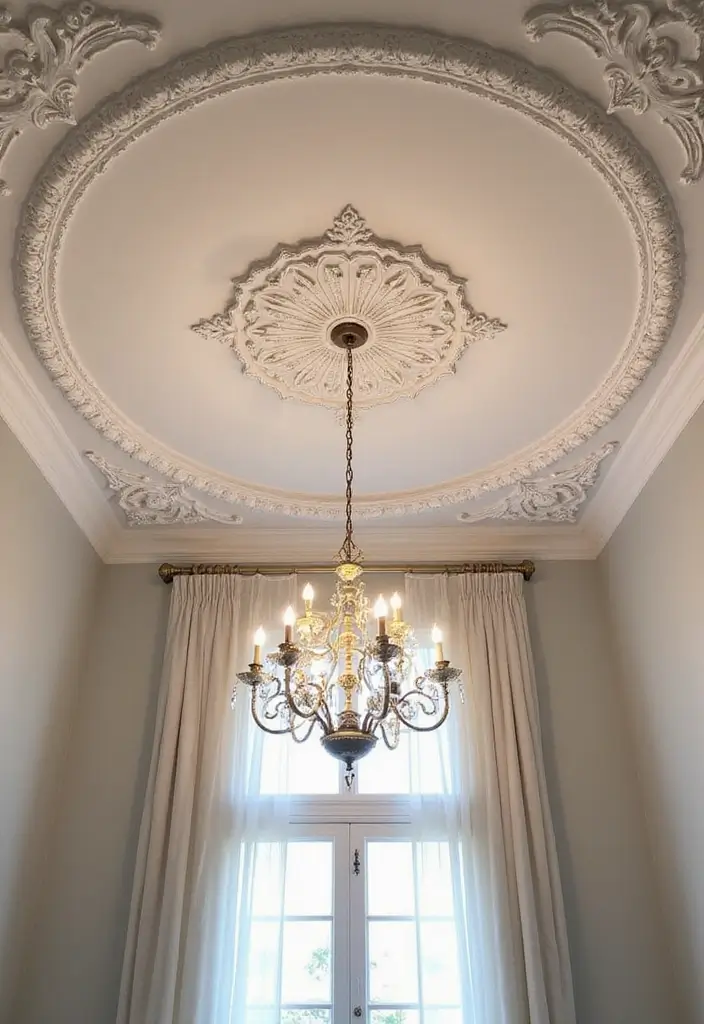 27 Ceiling Design Modern Looks That Elevate Any Room 8 27 Ceiling Design Modern Looks That Elevate Any Room - 8. Plaster Medallions