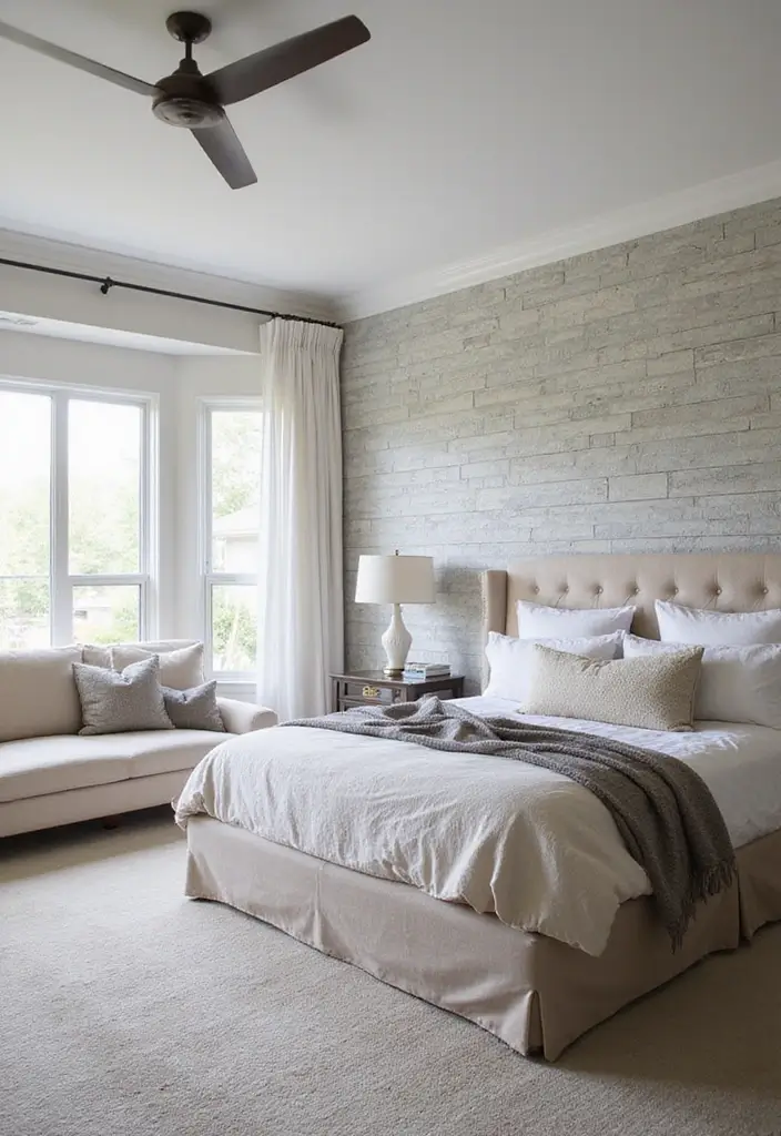 27 Master Bedroom Decor Modern Ideas for Timeless Comfort 15 27 Master Bedroom Decor Modern Ideas for Timeless Comfort - 15. Textural Wall Treatments