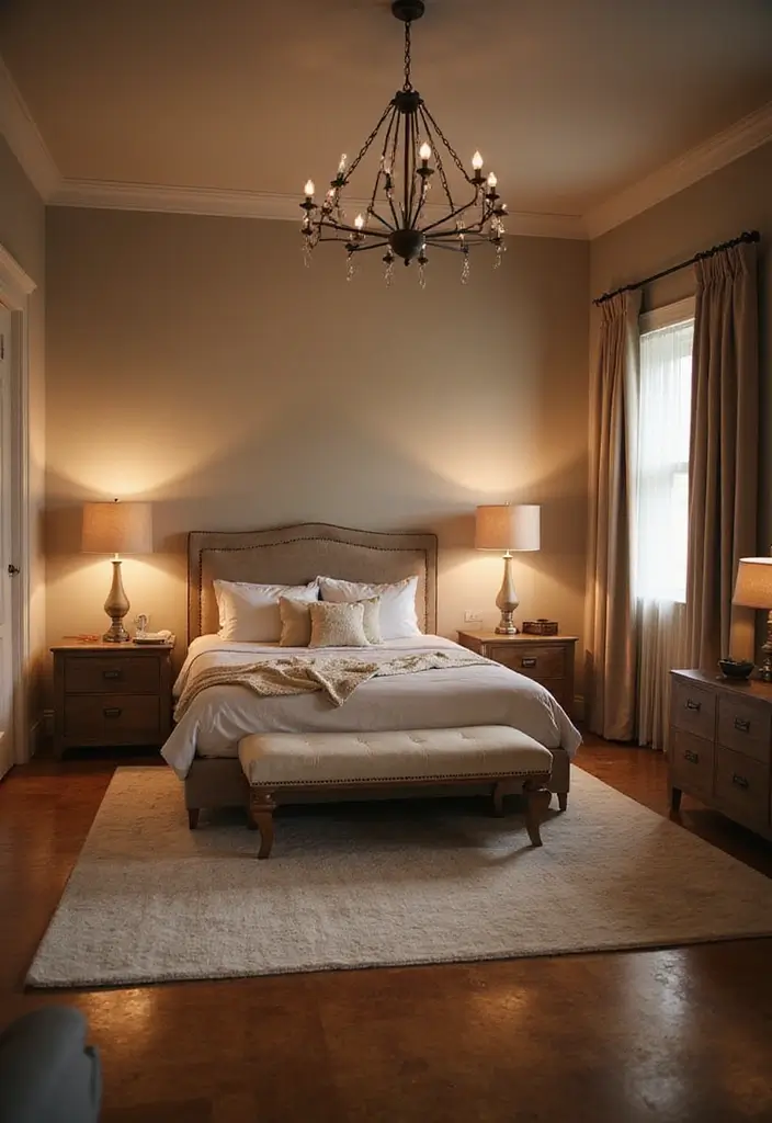 27 Master Bedroom Decor Modern Ideas for Timeless Comfort 18 27 Master Bedroom Decor Modern Ideas for Timeless Comfort - 18. Layered Lighting