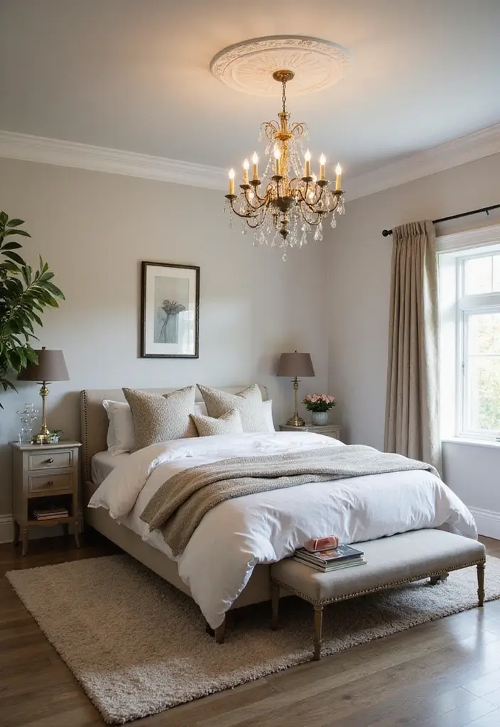 27 Master Bedroom Decor Modern Ideas for Timeless Comfort 7 27 Master Bedroom Decor Modern Ideas for Timeless Comfort - 7. Statement Lighting Fixtures