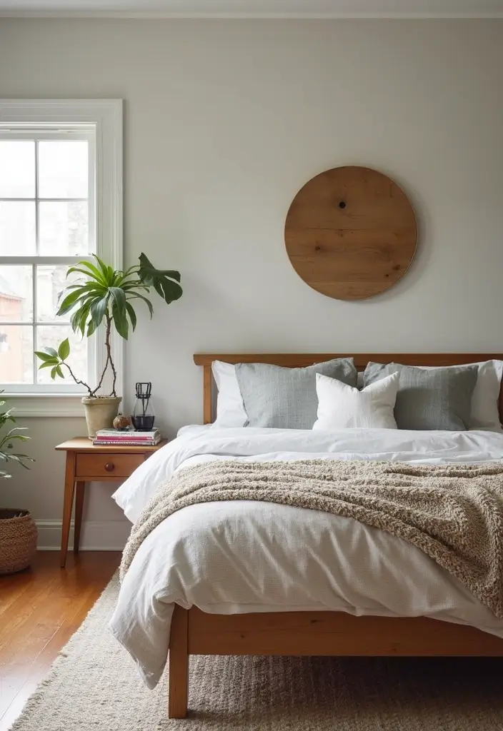 27 Modern Farmhouse Bedroom Designs That Mix Rustic with Chic 18 27 Modern Farmhouse Bedroom Designs That Mix Rustic with Chic - 18. Repurposed Decor Items