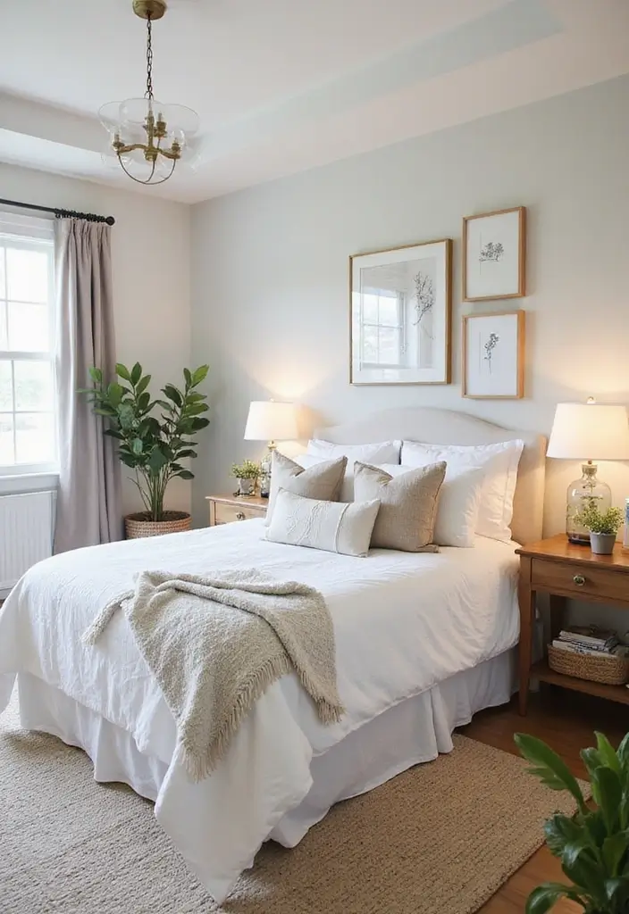 27 Modern Farmhouse Bedroom Designs That Mix Rustic with Chic 27 27 Modern Farmhouse Bedroom Designs That Mix Rustic with Chic - 27. Seasonal Decor Changes