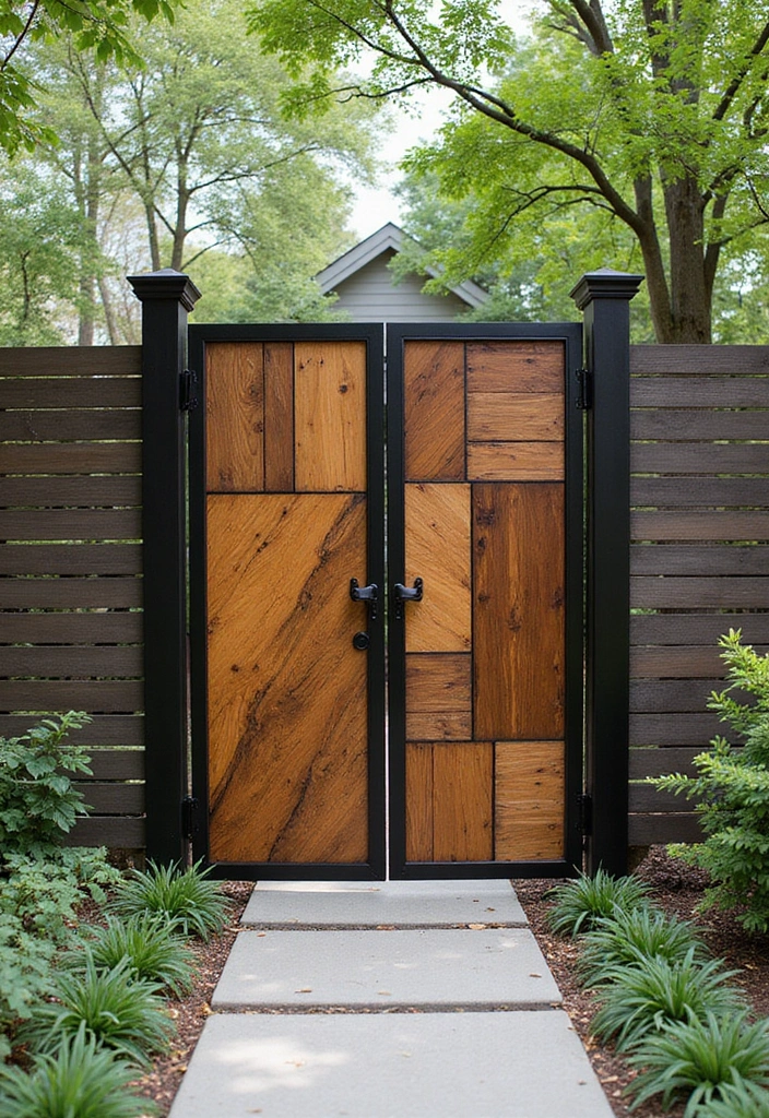27 Modern Gate Designs That Transform Your Entrance 15 27 Modern Gate Designs That Transform Your Entrance - 15. Multi-Panel Gates