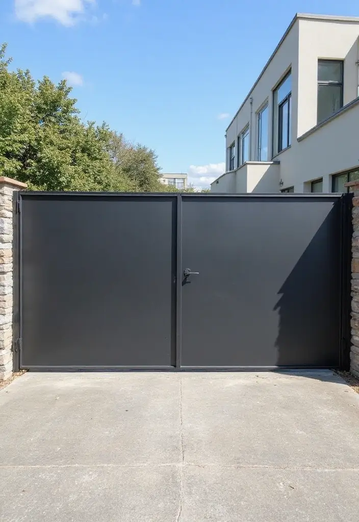 27 Modern Gate Designs That Transform Your Entrance 16 27 Modern Gate Designs That Transform Your Entrance - 16. Sliding Gates