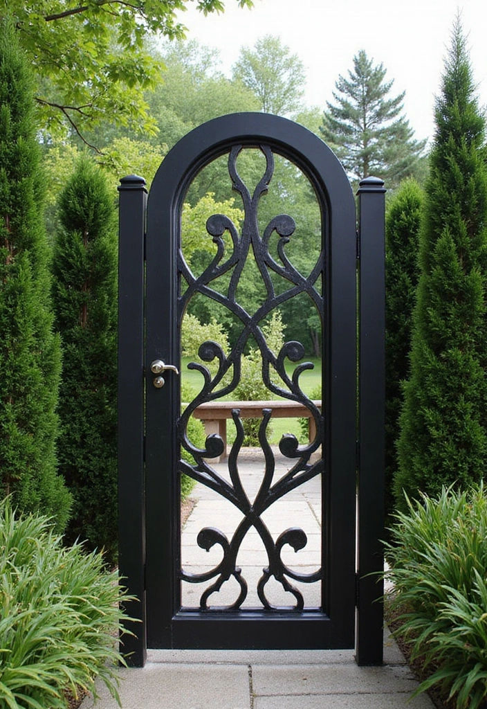 27 Modern Gate Designs That Transform Your Entrance 20 27 Modern Gate Designs That Transform Your Entrance - 20. Decorative Screening Gates