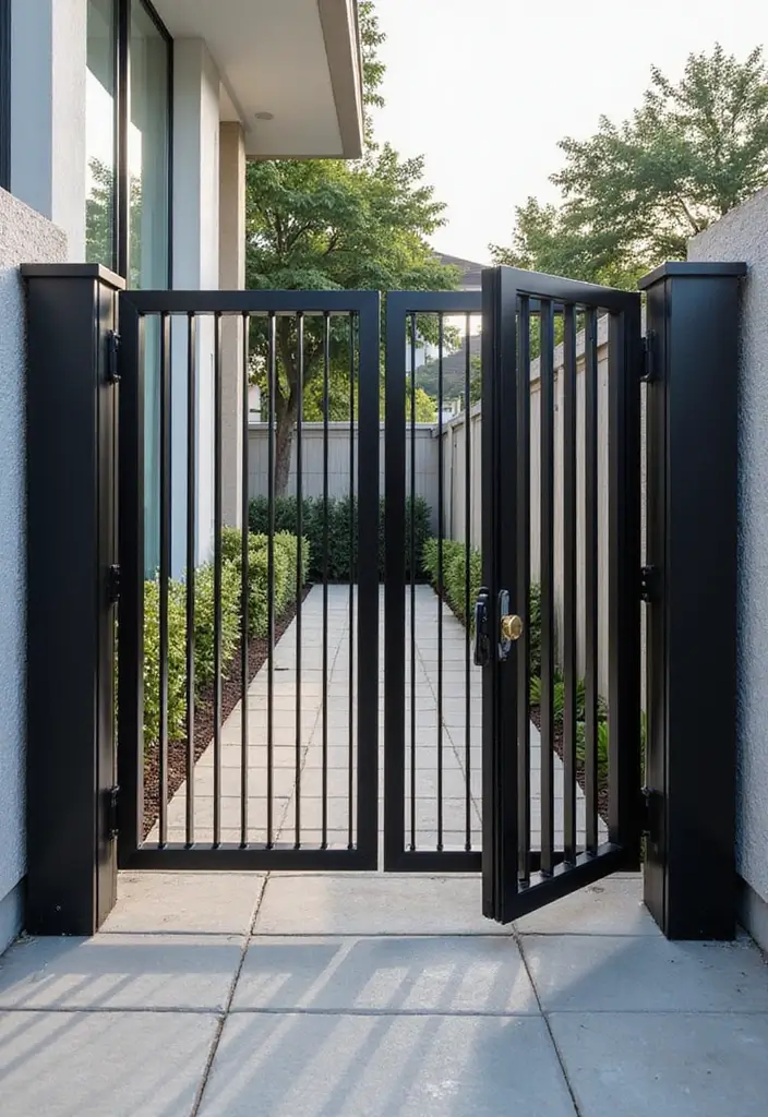 27 Modern Gate Designs That Transform Your Entrance 23 27 Modern Gate Designs That Transform Your Entrance - 23. Foldable Gates
