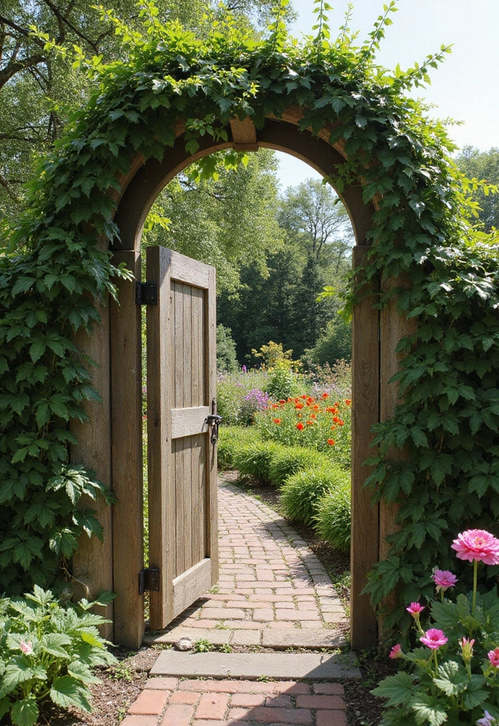 27 Modern Gate Designs That Transform Your Entrance 6 27 Modern Gate Designs That Transform Your Entrance - 6. Garden Arch Gates