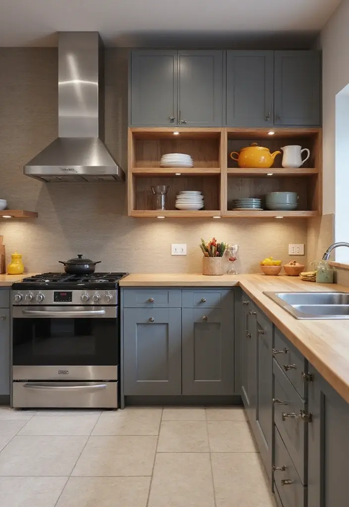 27 Modern Grey Kitchen Ideas That Balance Sleek and Warmth 10 27 Modern Grey Kitchen Ideas That Balance Sleek and Warmth - 10. Grey Appliances