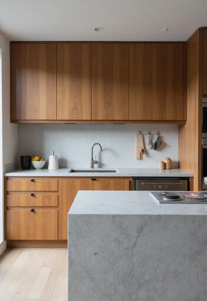 27 Modern Grey Kitchen Ideas That Balance Sleek and Warmth 4 27 Modern Grey Kitchen Ideas That Balance Sleek and Warmth - 4. Grey Quartz Countertops