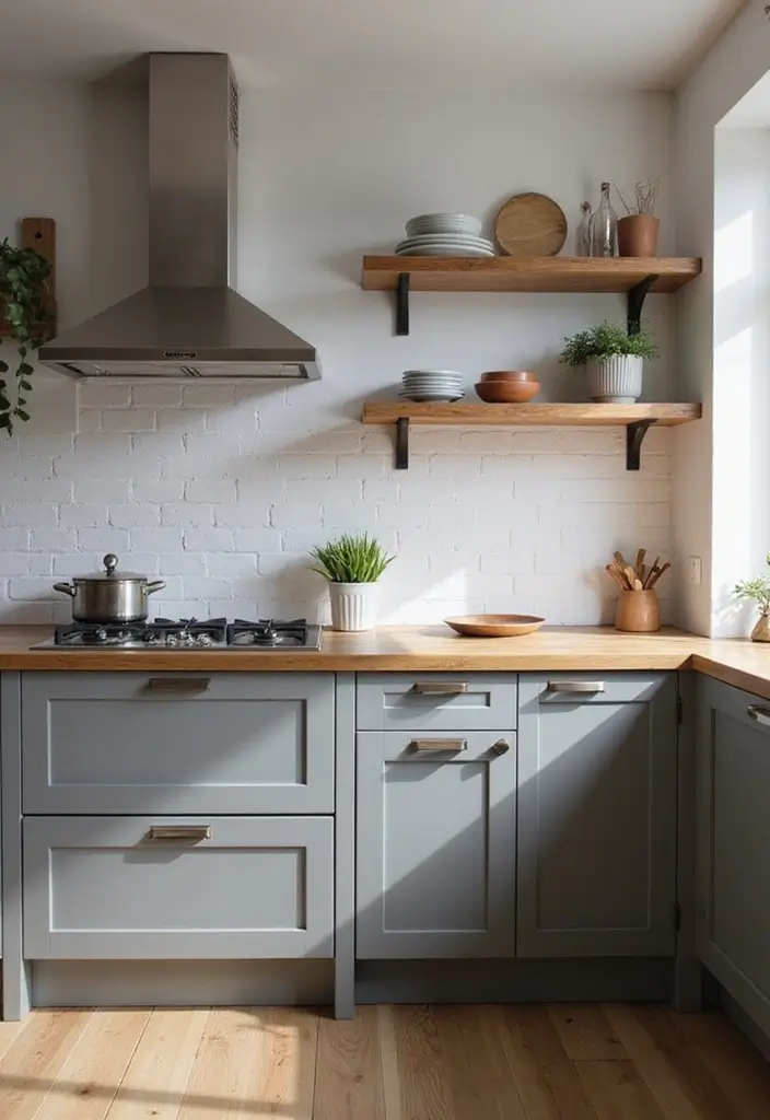 27 Modern Grey Kitchen Ideas That Balance Sleek and Warmth 7 27 Modern Grey Kitchen Ideas That Balance Sleek and Warmth - 7. Grey and Wood Combination