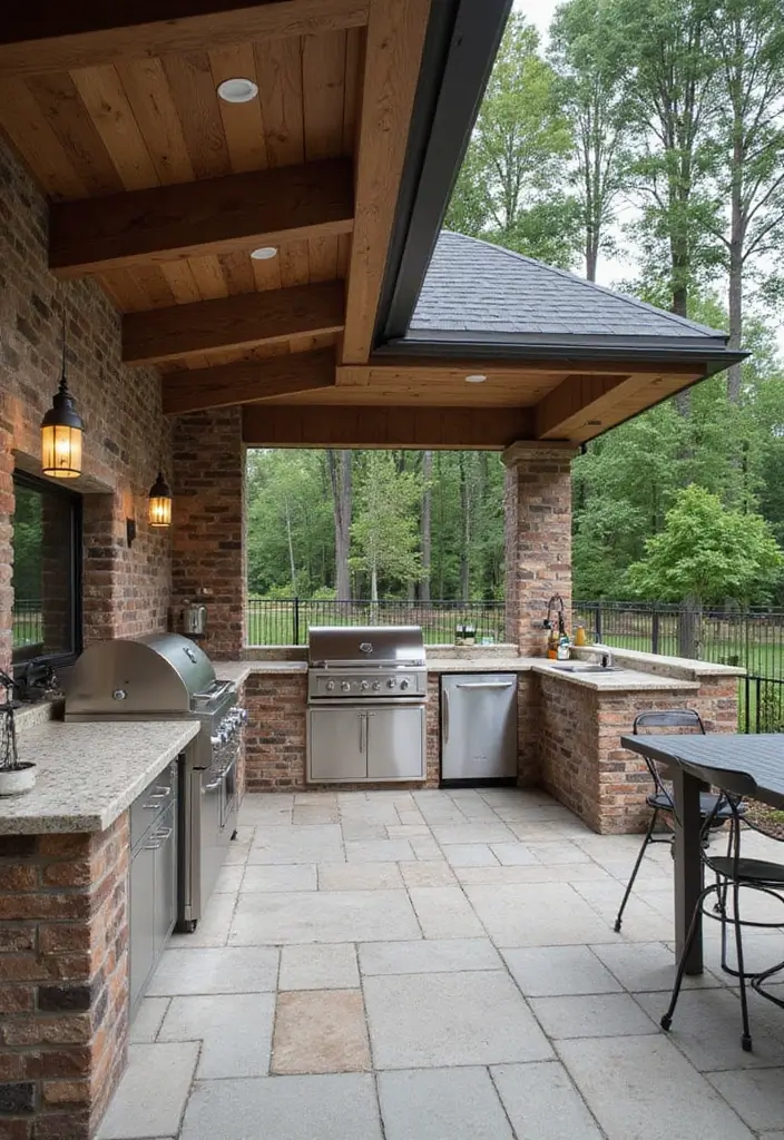 27 Modern Outdoor Kitchen Designs Perfect for Gatherings 17 27 Modern Outdoor Kitchen Designs Perfect for Gatherings - 17. The Gourmet Experience: Chef's Outdoor Kitchen