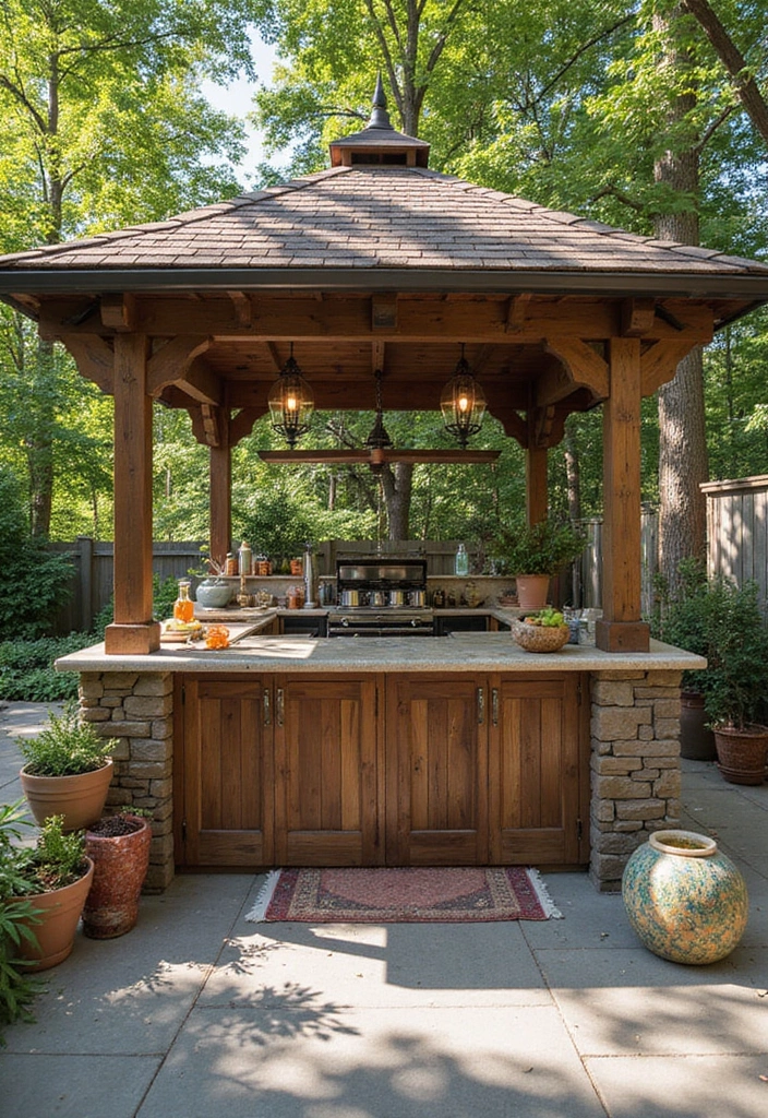 27 Modern Outdoor Kitchen Designs Perfect for Gatherings 20 27 Modern Outdoor Kitchen Designs Perfect for Gatherings - 20. Crafting Cocktails: The Outdoor Bar Kitchen